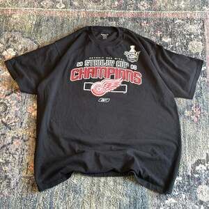 Reebok Detroit Red Wings 2008 Stanley Cup Champions T-Shirt